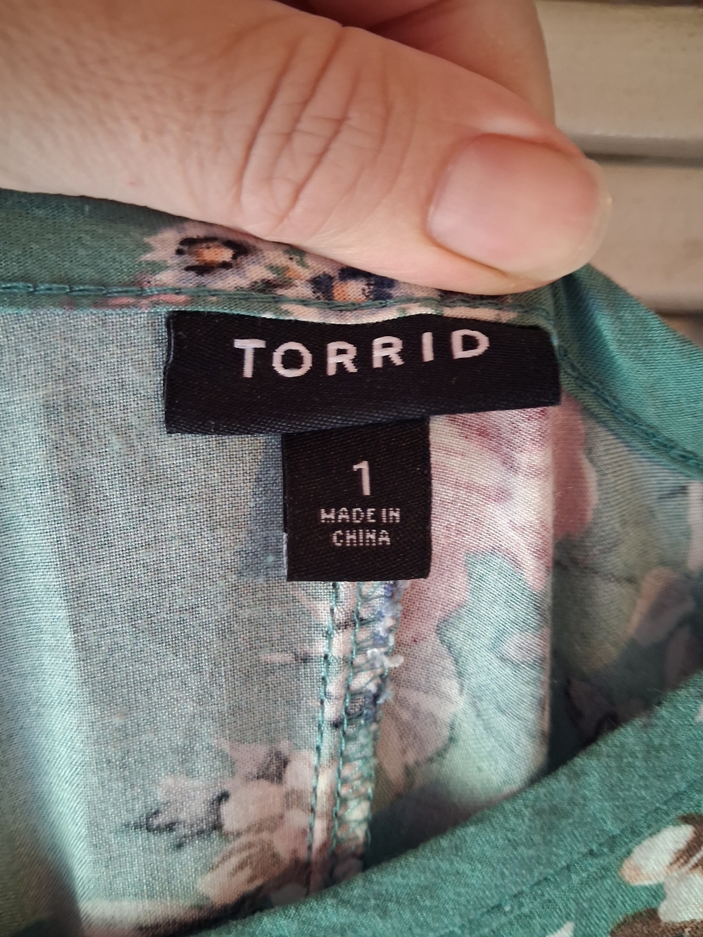 torrid Teal Green Floral Maxi Dress with Adjustable Straps - Picture 3 of 5